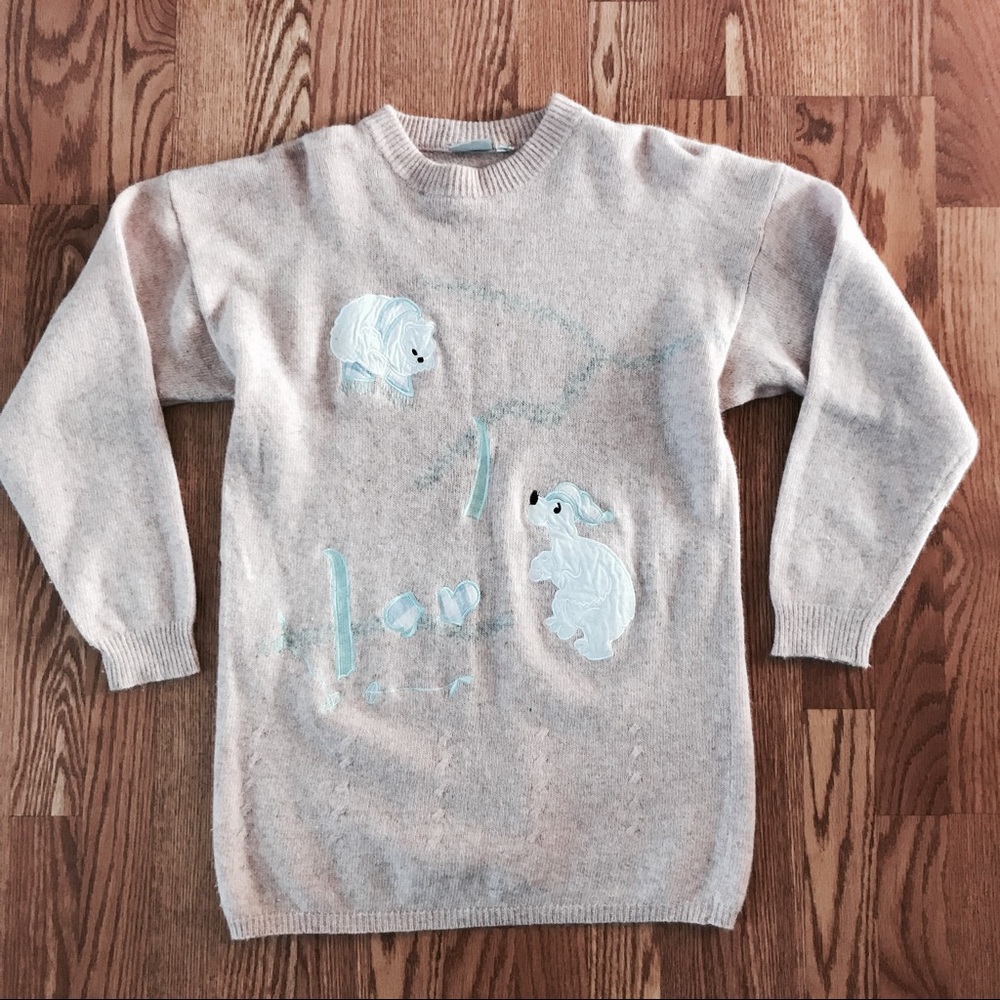 VINTAGE “MODERN WOMAN” Holiday Sweater